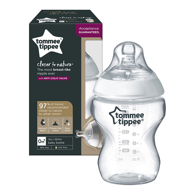 TOMMEE TIPPEE - Biberon 260 ml Closer To Nature 1 PK - TT 0120 - Imagen 3
