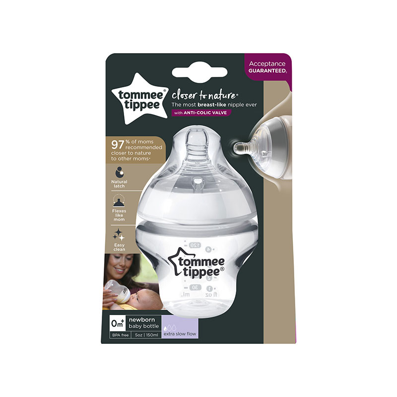 TOMMEE TIPPEE - Biberon 150 ml Closer To Nature 1 PK - TT 2803