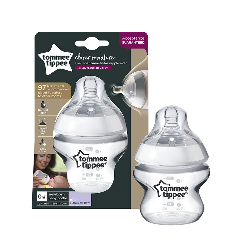 TOMMEE TIPPEE - Biberon 150 ml Closer To Nature 1 PK - TT 2803 - Imagen 4