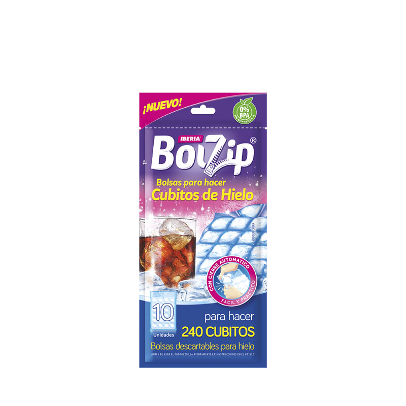 BOLZIP - Bolsas para hacer Cubios de Hielo x 10 u. - 4617