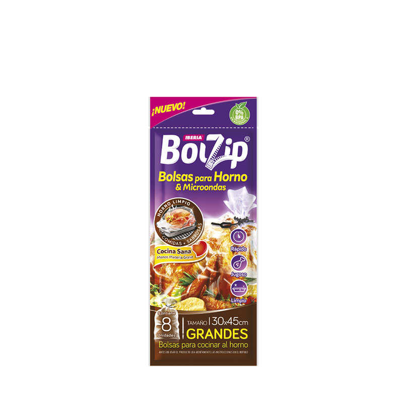 BOLZIP - Bolsas para Horno y Microondas x 8u. - 4625