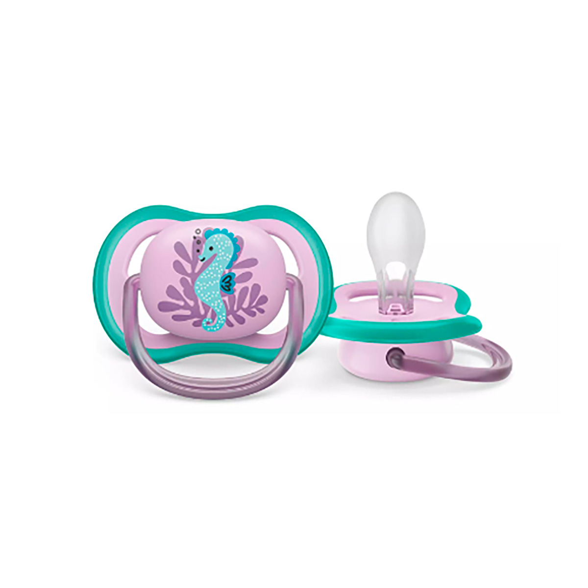 AVENT - Chupete Ultra Air Caballito de Mar 6-18m Nena - SCF 086/06