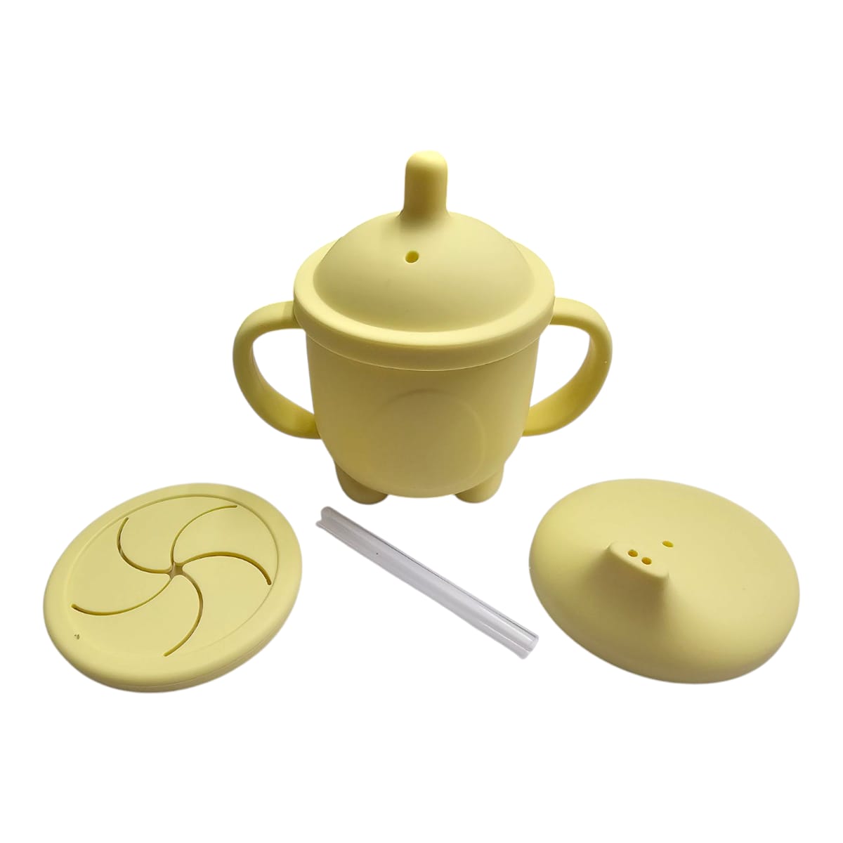 DISPITA - Taza De Siliconas Triple Uso: Cerealera, Con Pajita y Con Sorbito - 11640 - Imagen 2