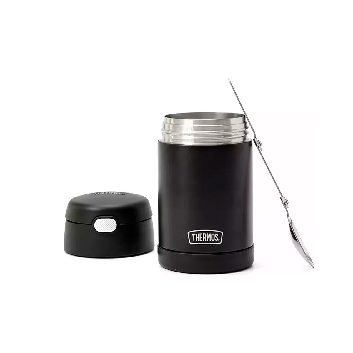 THERMOS - THERMOS FUNTAINER ENV COMIDA C/CUCHARA 470ML NEGRO np - Imagen 2