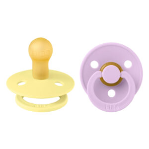 BIBS - Chupetes Latex Set X2 Sunshine/Violet Sky Talle 1 - 110399