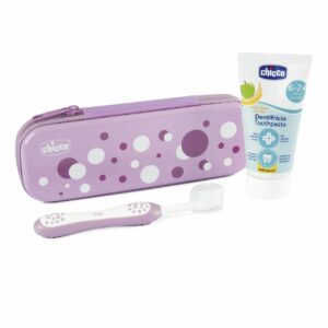 CHICCO NURSING - Set higiene bucal 6m + Lila