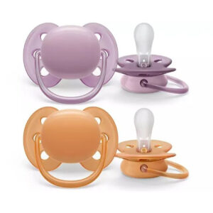 AVENT - Chupetes Ultra Soft Liso X2 6-18m Unisex - SCF 091/33