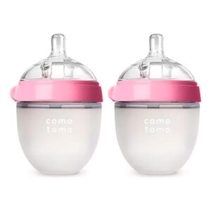 COMOTOMO - Set X2 Mamaderas 150ml Transparente y Rosa