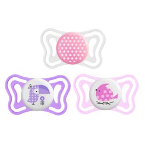 CHICCO NURSING - Chupete Physio Light Deco Nena 2-6m X2 - C56368