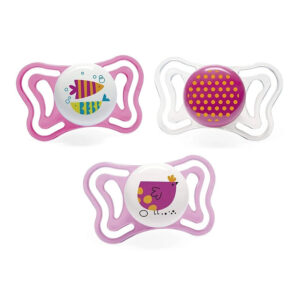 CHICCO NURSING - Chupete Physio Light Deco Nena +16m X2 - C56429
