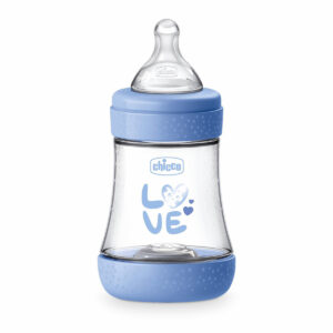 CHICCO NURSING - Mamadera Perfect 5 150ml 0m+ Flujo lento Celeste - C69450