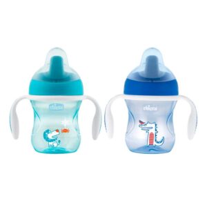 CHICCO NURSING - Vasos Training Nene (2en1 Antigoteo O Flujo Libre) 200ml - C80639