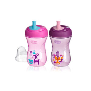 CHICCO NURSING - Vasos Advanced Nena (2en1 Antigoteo O Flujo Libre) 266ml - C80653