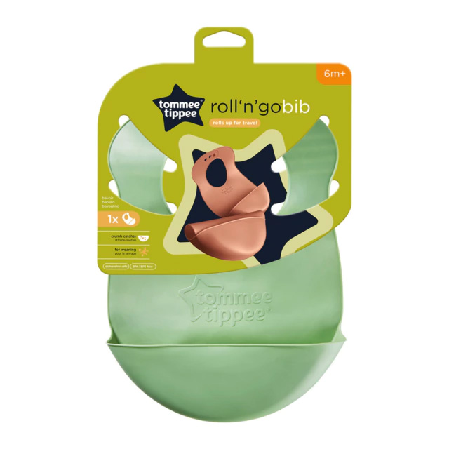 TOMMEE TIPPEE - BABERO SILICONA X1 +6 meses ROLL'N'GO - TT3514 - Imagen 4