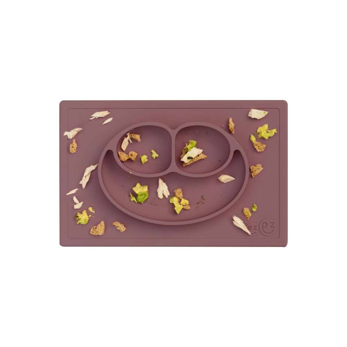 EZPZ - Platos De Silicona Happy Mat 24+ Malva - Imagen 3