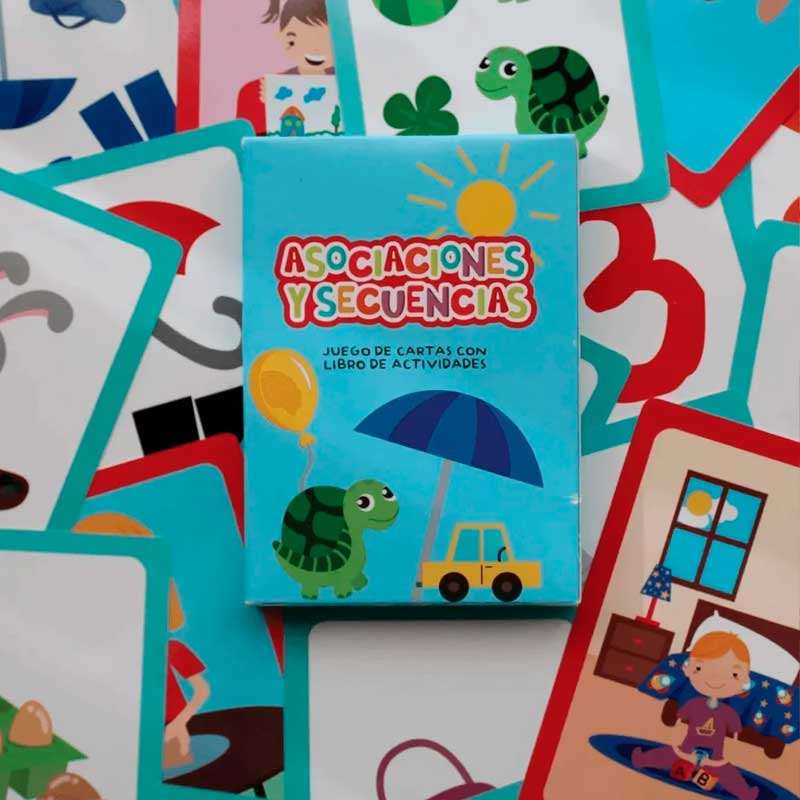 BARCO DE PAPEL - Asociaciones y Secuencias - Cartas Con Libro de Actividades - Imagen 3