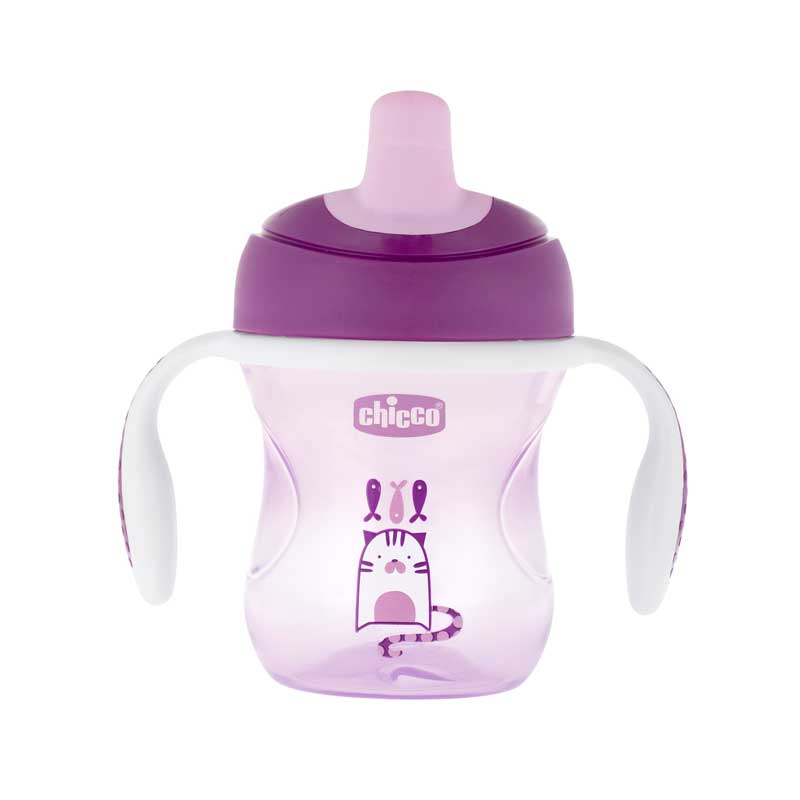 CHICCO NURSING - Vasos Training Nena (2en1 Antigoteo O Flujo Libre) 200ml - C80622 - Imagen 4
