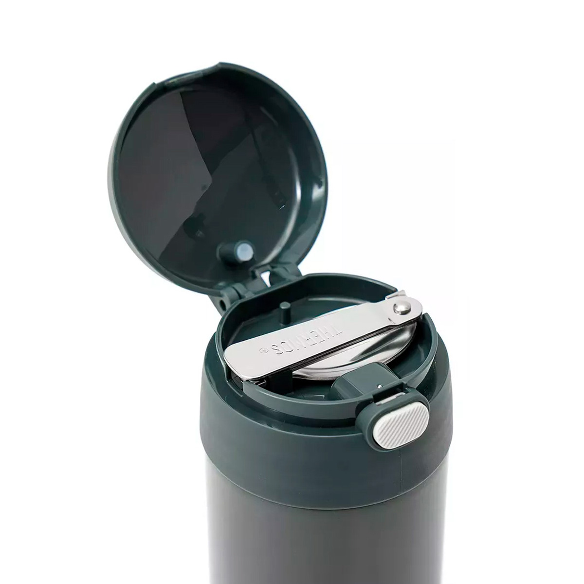 THERMOS - THERMOS FUNTAINER ENV COMIDA C/CUCHARA 470ML GRIS PLOMO np - Imagen 3