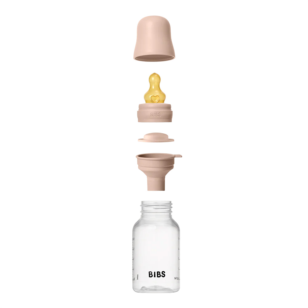 BIBS - Mamadera de Plastico 150ml con Tetina de Latex Blush - 5016244 - Imagen 3