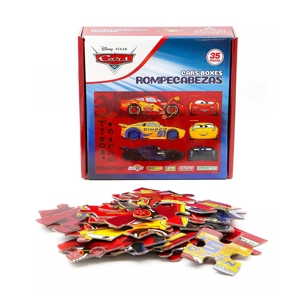 BARCO DE PAPEL - Rompecabeza Madera 3 y 4 piezas - Cars - Imagen 3