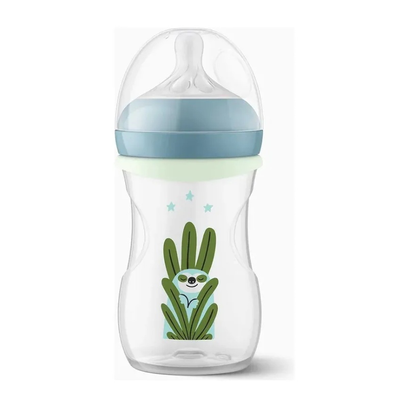 AVENT - MAMADERA NATURAL RESPONSE 260ml CON ANILLO GLOW IN THE DARK - SCY 903/81 - Imagen 3
