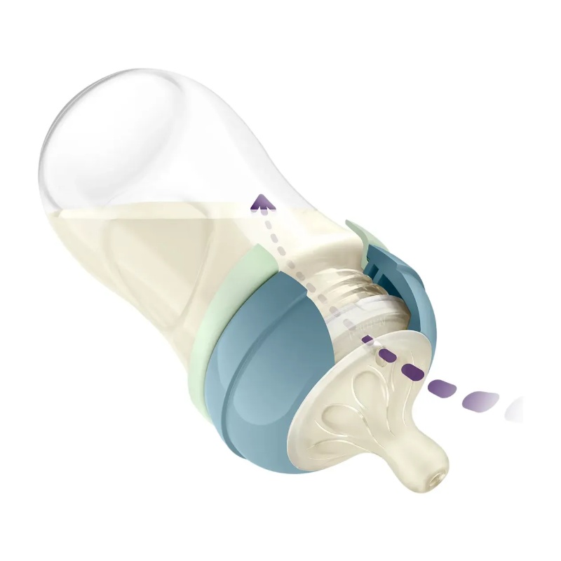 AVENT - SET MAMADERA NATURAL R 260ml CON ANILLO GLOW IN THE DARK + CHUPETE ULTRA SOFT NOCTURANO 0-6m - SCD 838/17 - Imagen 3