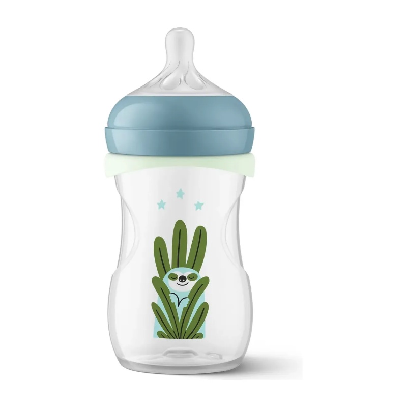 AVENT - SET MAMADERA NATURAL R 260ml CON ANILLO GLOW IN THE DARK + CHUPETE ULTRA SOFT NOCTURANO 0-6m - SCD 838/17 - Imagen 5